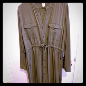 Army Green Fashion Top